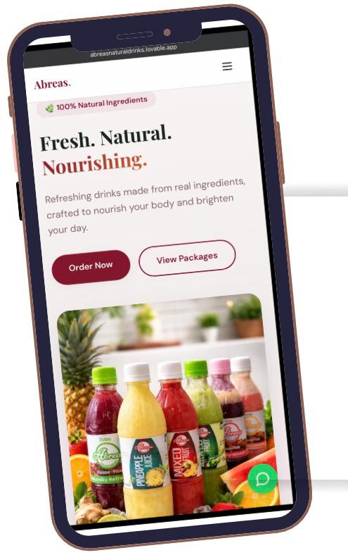 Abreas Natural Drinks portfolio preview